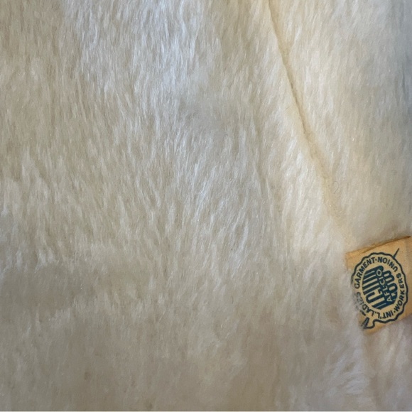 Vintage 1960s Black Velvet Swing Coat Medium MIDI Length Wide Collar Mad Men - Picture 14 of 14